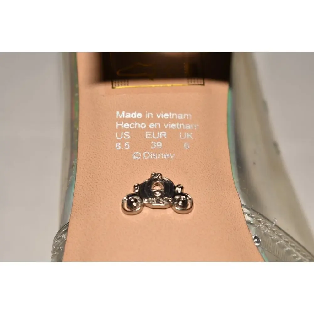 DISNEY X ALDO $150 Cinderella Strike Twelve Clear Rhinestone Bootie‎ Size 8.5 - Picture 8 of 9